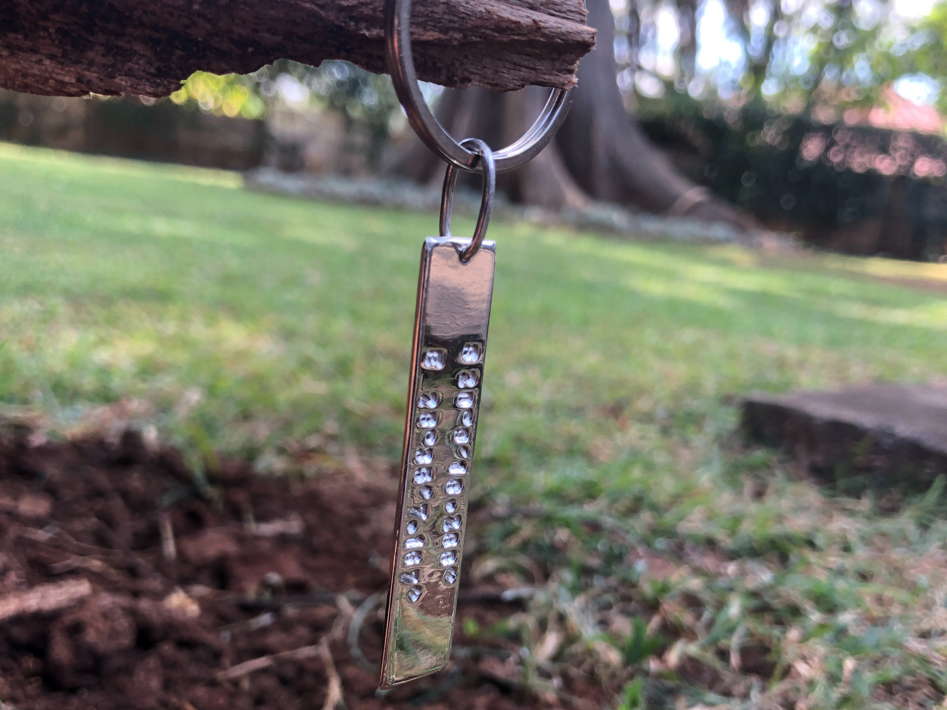 GPS keychain made in Zimbabwe