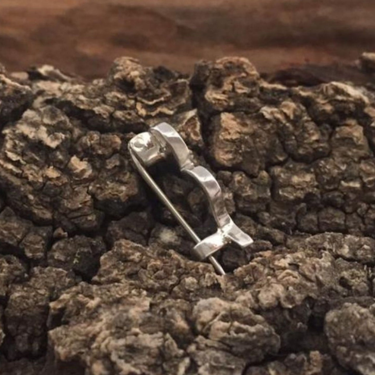 925 Semicolon Pin made in Africa
