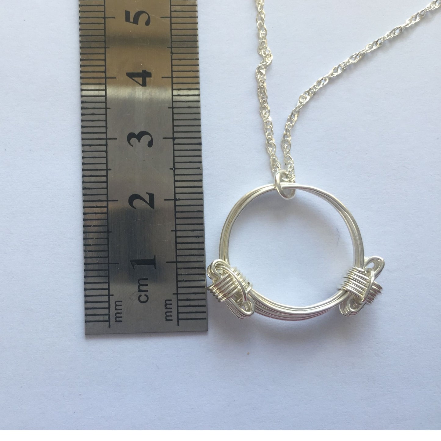 Elephant Knot Silver Necklace Made in Africa 